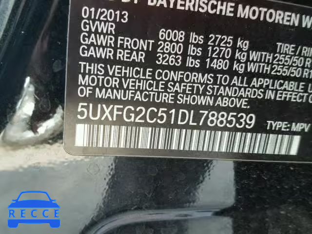 2013 BMW X6 5UXFG2C51DL788539 image 9