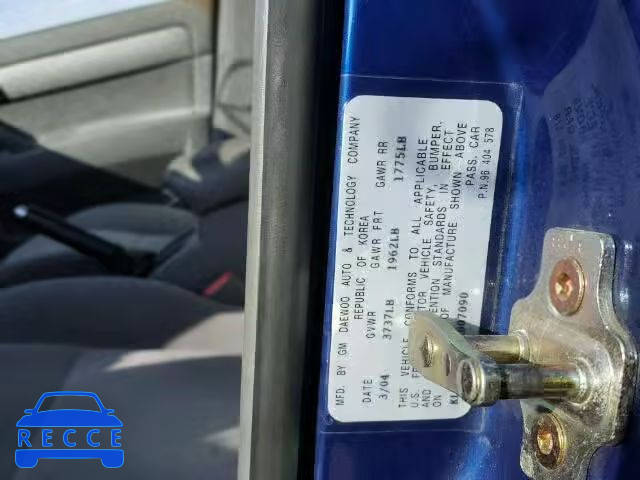 2004 SUZUKI FORENZA KL5JJ52Z24K007090 image 9