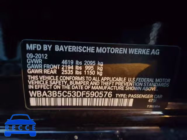 2013 BMW 328 XI SUL WBA3B5C53DF590576 Bild 9