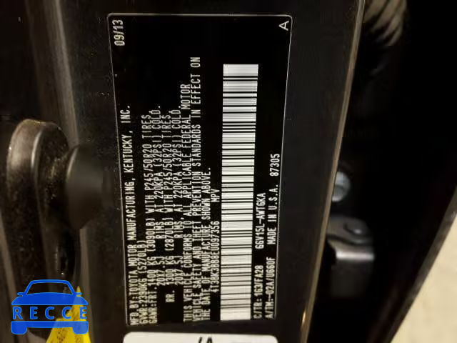 2014 TOYOTA VENZA LE 4T3BK3BB8EU097356 image 9