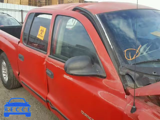 2001 DODGE DAKOTA QUA 1B7GL2AX31S200888 image 9