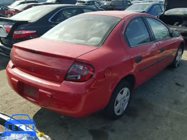 2004 DODGE NEON BASE 1B3ES26C74D606375 зображення 3