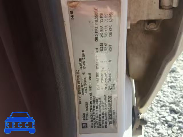 2010 GMC CANYON 1GTDSCD92A8135361 image 9