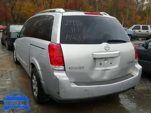 2007 NISSAN QUEST S 5N1BV28U67N116860 image 2