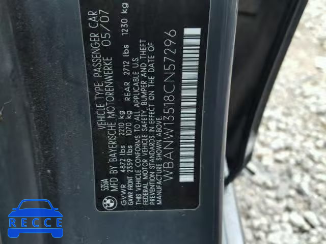 2008 BMW 535 I WBANW13518CN57296 image 9