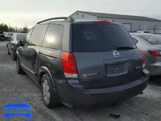 2005 NISSAN QUEST S 5N1BV28U95N106451 зображення 2