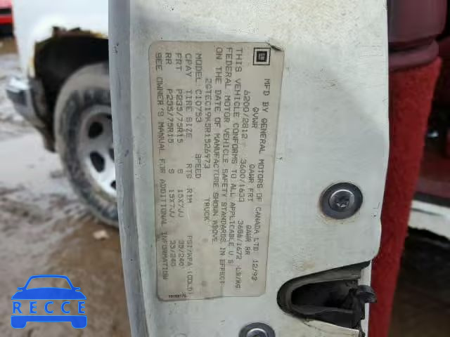 1994 GMC SIERRA 2GTEC19K5R1526973 image 9