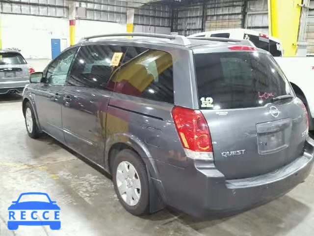 2005 NISSAN QUEST S 5N1BV28U35N105733 Bild 2