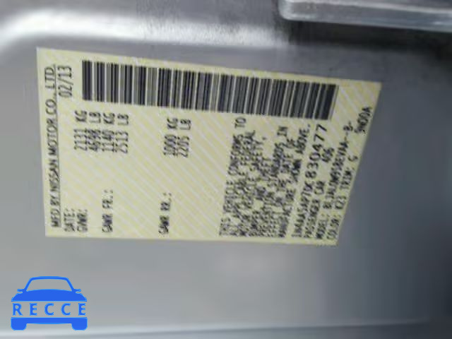 2013 NISSAN MAXIMA S 1N4AA5AP7DC830477 image 9