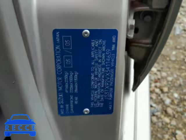 2003 SUZUKI XL7 PLUS JS3TX92VX34114639 image 9