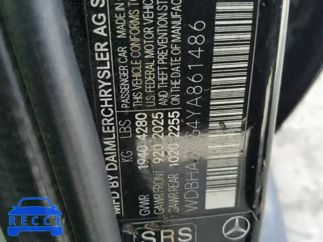 2000 MERCEDES-BENZ C 280 WDBHA29G4YA861486 зображення 9