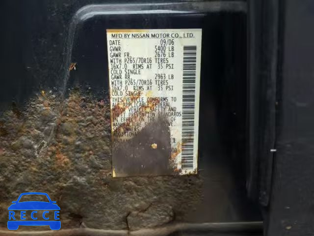 2007 NISSAN XTERRA OFF 5N1AN08WX7C505451 image 9