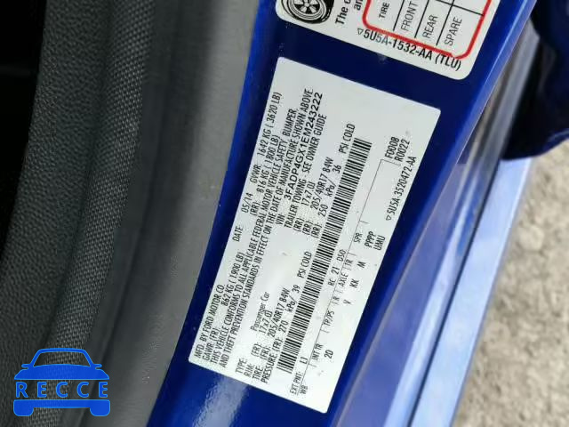 2014 FORD FIESTA ST 3FADP4GX1EM243222 Bild 9