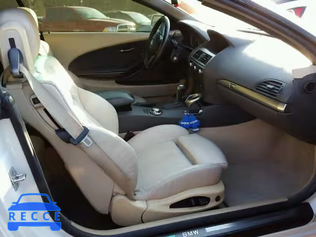 2005 BMW 645 CI AUT WBAEK73405B326560 зображення 4