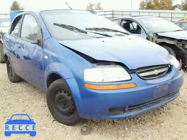 2006 CHEVROLET AVEO BASE KL1TD56606B575407 image 0