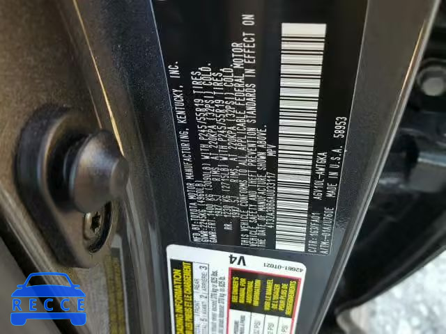 2010 TOYOTA VENZA BASE 4T3ZA3BB6AU033117 Bild 9