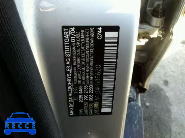 2004 MERCEDES-BENZ C 320 WDBRF64J04F535620 image 9