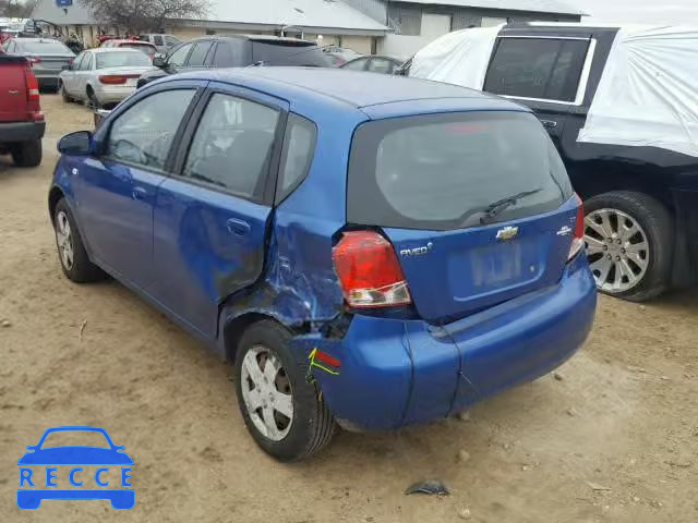 2007 CHEVROLET AVEO BASE KL1TD66687B740837 image 2