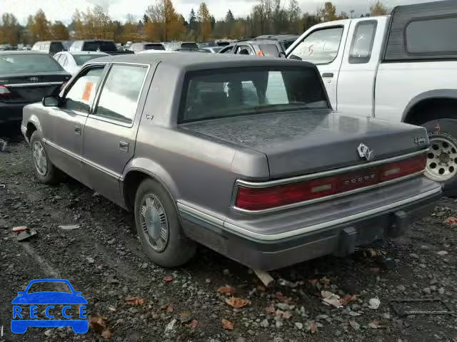 1992 DODGE DYNASTY 1B3XC463XND799026 зображення 2