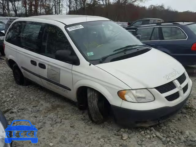 2003 DODGE CARAVAN C/ 1D4GP213X3B337026 зображення 0