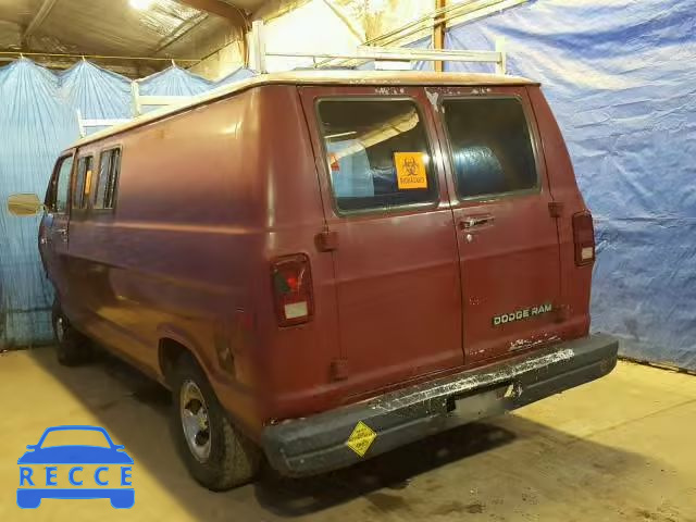 1987 DODGE RAM VAN B1 2B7GB13T3HK219744 Bild 2