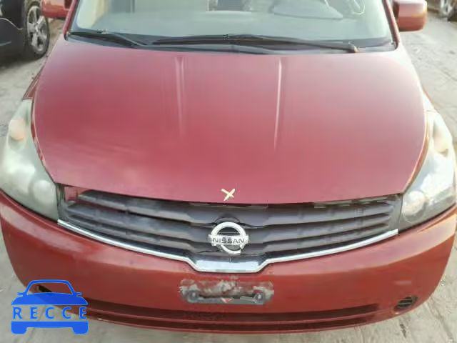 2007 NISSAN QUEST S 5N1BV28U67N133349 зображення 6