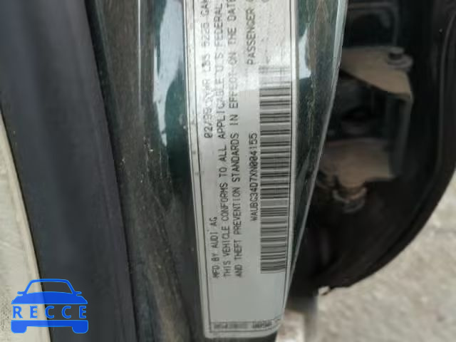 1999 AUDI A8 QUATTRO WAUBG34D7XN004155 image 9