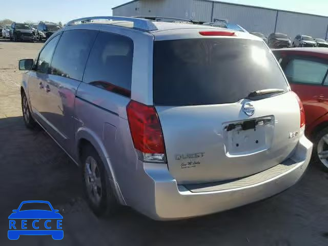 2007 NISSAN QUEST S 5N1BV28U67N136803 Bild 2