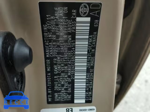 2011 TOYOTA COROLLA BA 2T1BU4EE6BC554161 image 9