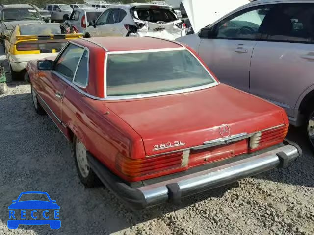 1985 MERCEDES-BENZ 380 SL WDBBA45C5FA034551 image 2