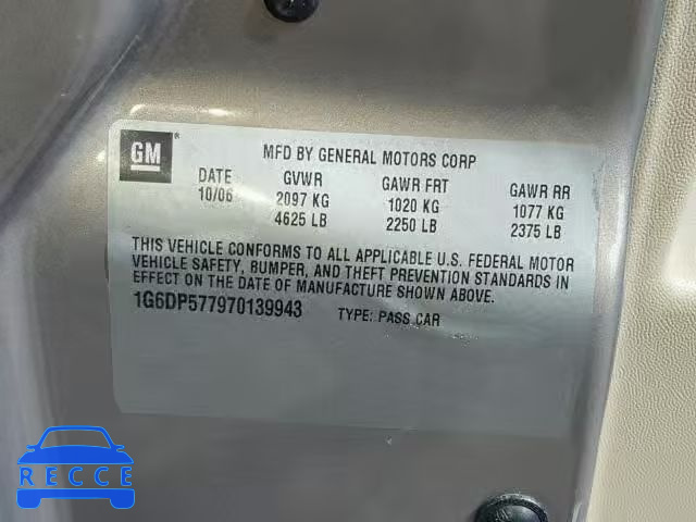 2007 CADILLAC CTS HI FEA 1G6DP577970139943 image 9