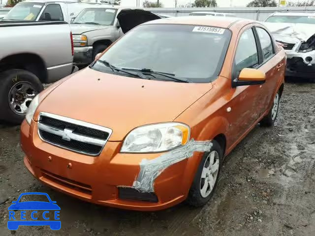 2007 CHEVROLET AVEO BASE KL1TD56667B121602 image 1