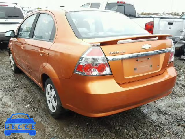 2007 CHEVROLET AVEO BASE KL1TD56667B121602 image 2