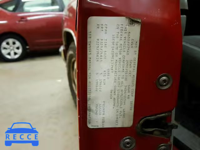 1991 CHEVROLET GMT-400 C1 1GCDC14Z0ME137987 image 9