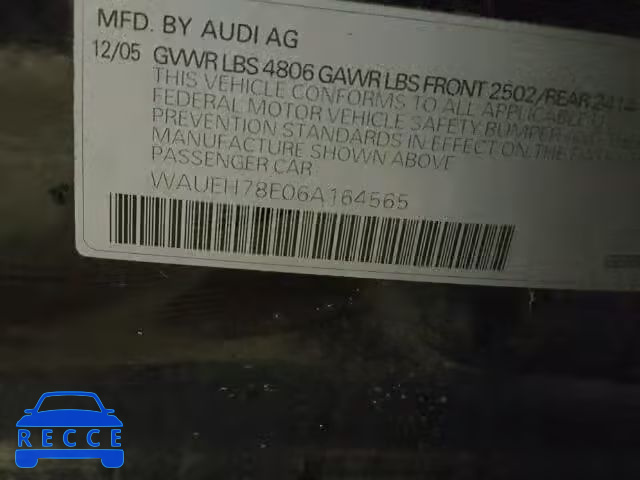 2006 AUDI A4 S-LINE WAUEH78E06A164565 image 9