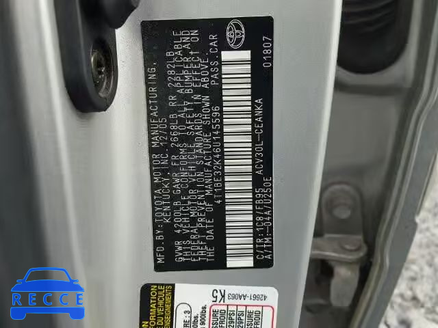 2006 TOYOTA CAMRY LE 4T1BE32K46U145596 image 9