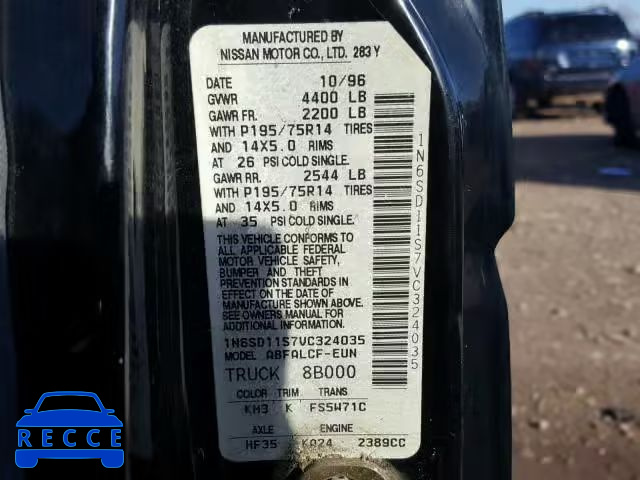 1997 NISSAN TRUCK BASE 1N6SD11S7VC324035 image 9