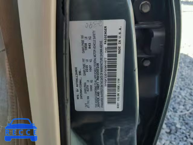 1999 MAZDA 626 ES 1YVGF22D7X5901477 image 9