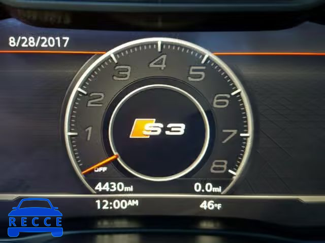 2017 AUDI S3 PREMIUM WAUB1GFF2H1013099 image 7