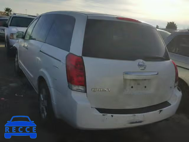 2007 NISSAN QUEST S 5N1BV28U77N135420 image 2