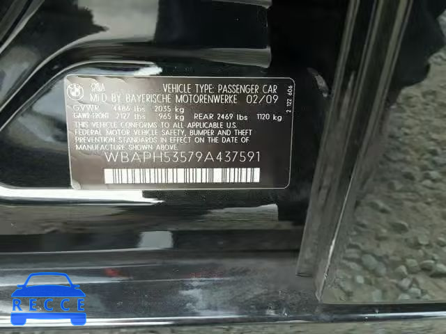 2009 BMW 328 I SULE WBAPH53579A437591 зображення 9