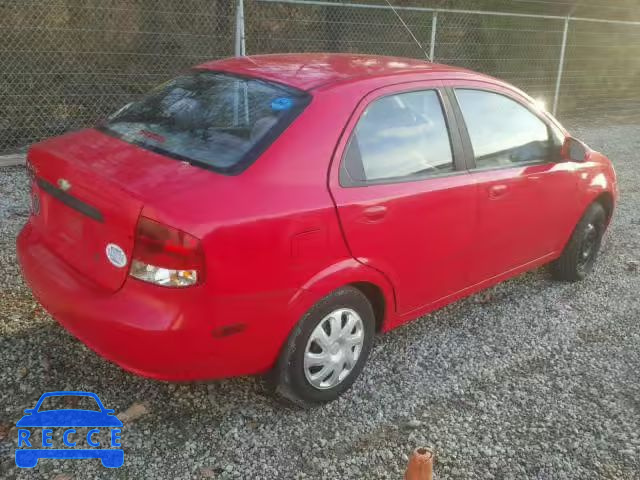 2005 CHEVROLET AVEO BASE KL1TD526X5B383710 image 3