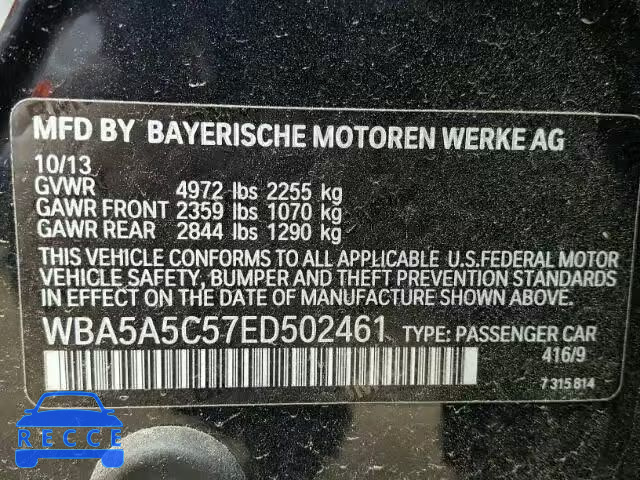 2014 BMW 528 I WBA5A5C57ED502461 image 9
