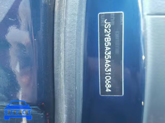 2010 SUZUKI SX4 BASE JS2YB5A35A6310684 image 9