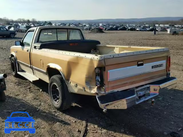 1987 DODGE DAKOTA 1B7FN14M3HS452152 image 2