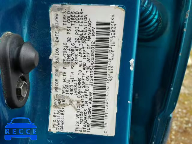 1999 TOYOTA LAND CRUIS JT3HT05JXX0050012 image 9