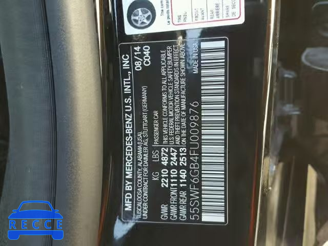 2015 MERCEDES-BENZ C 400 4MAT 55SWF6GB4FU009876 image 9