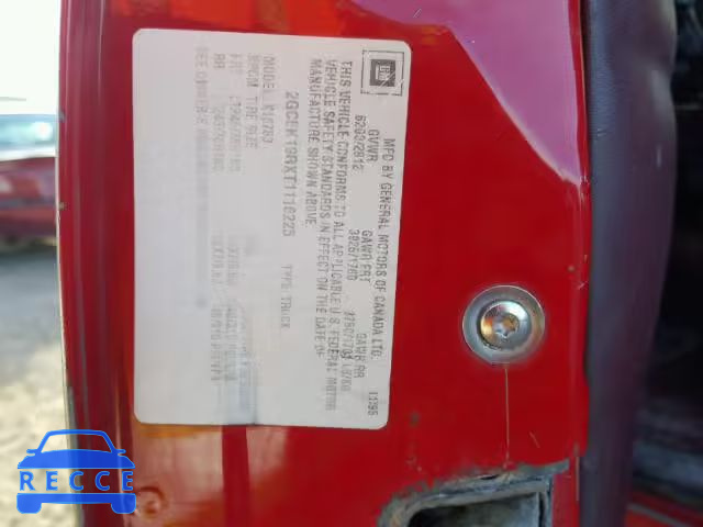 1996 CHEVROLET GMT-400 K1 2GCEK19RXT1116225 image 9