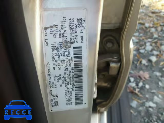 2000 TOYOTA 4RUNNER LI JT3GN87R0Y0148488 image 9