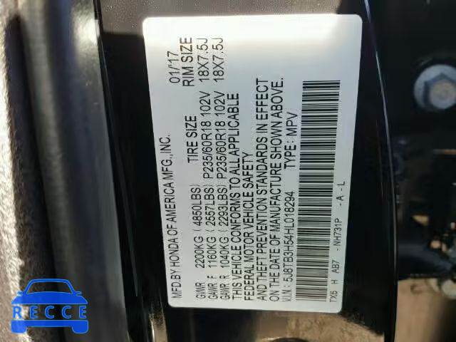 2017 ACURA RDX TECHNO 5J8TB3H54HL018294 image 9